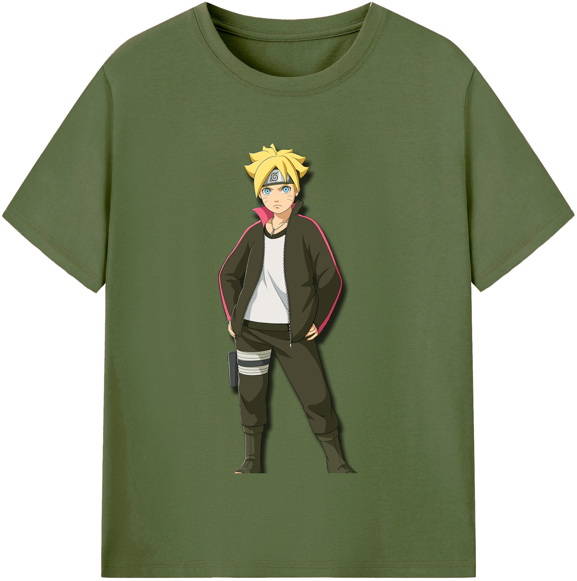 （画像用） NARUTO -ナルト- うずまき ボルト Uzumaki Boruto 綿100％半袖Tシャツ（フロントプリント）